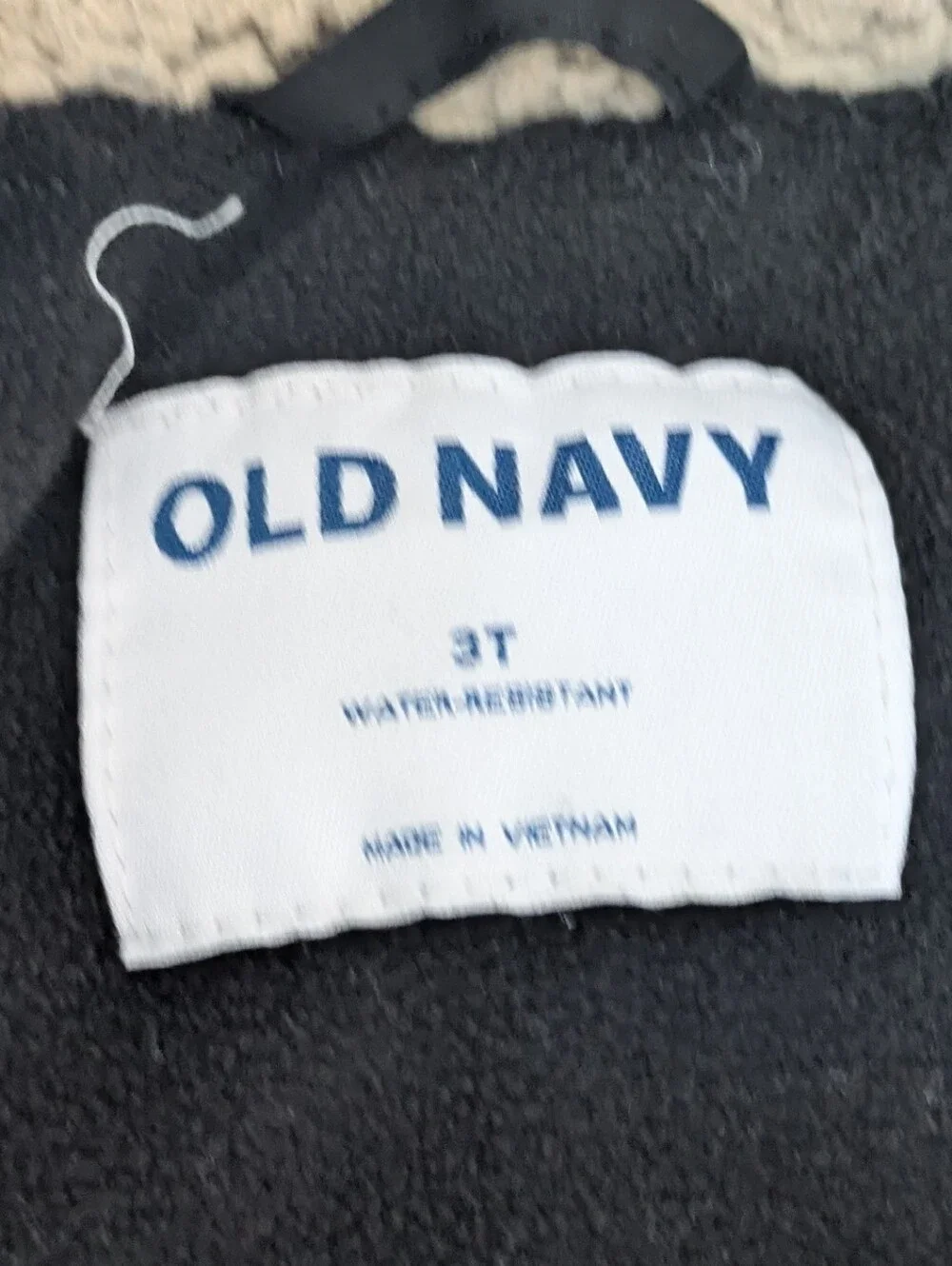 Old Navy Toddler Boy 3T Black Puffer Warm Winter Coat Jacket